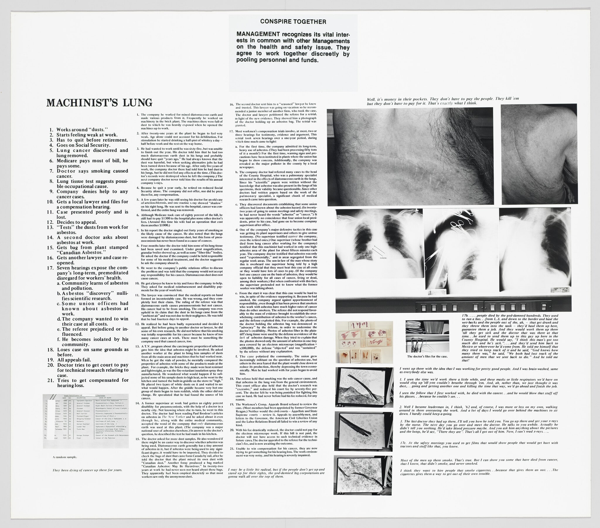 The Health and Safety Game: Machinist's Lung