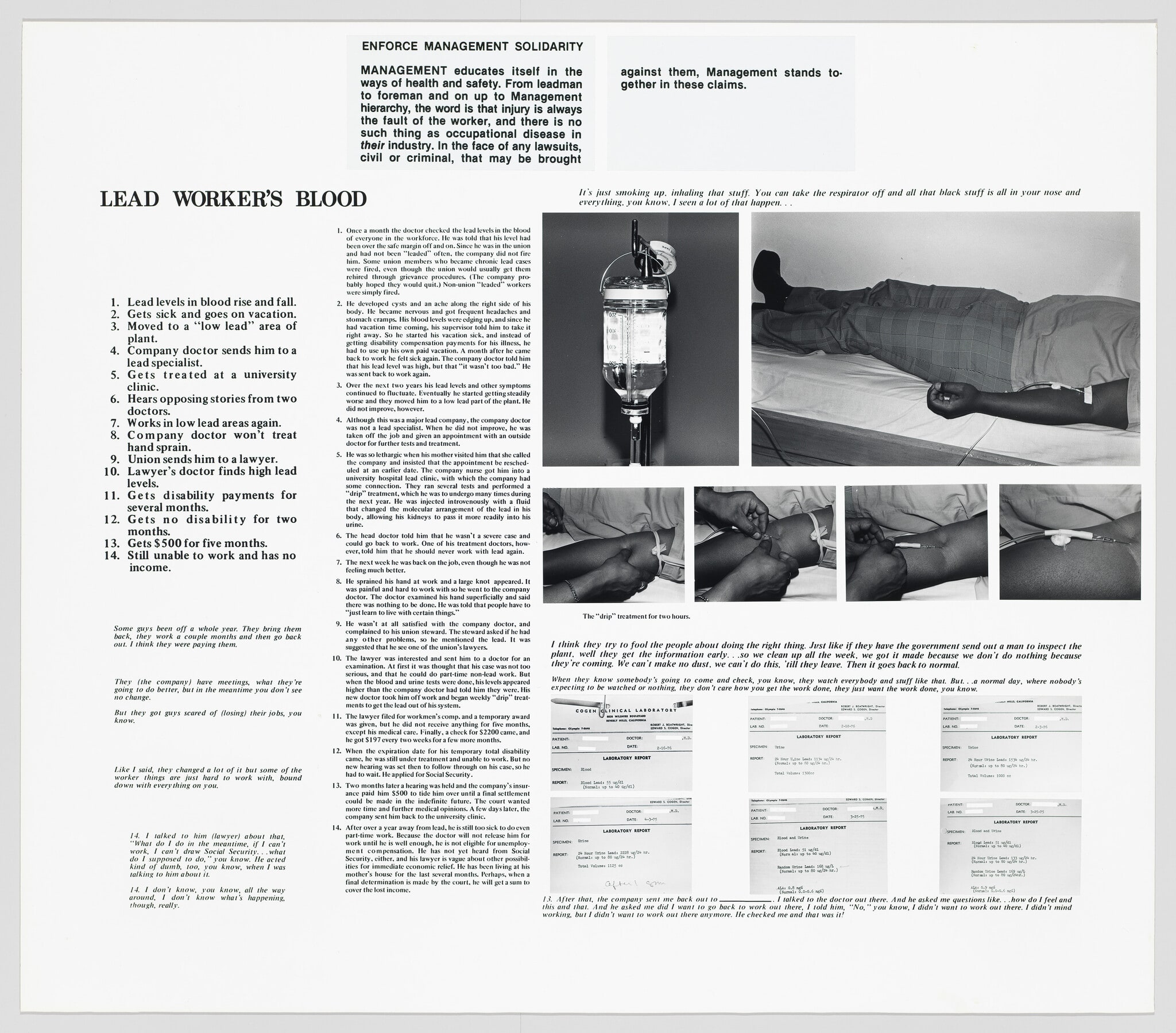 The Health and Safety Game: Lead Worker's Blood