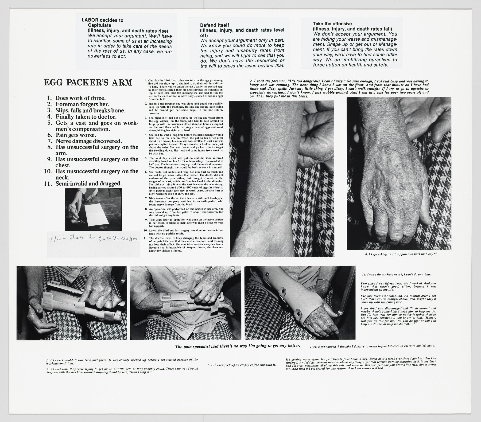 The Health and Safety Game: Egg Packer's Arm