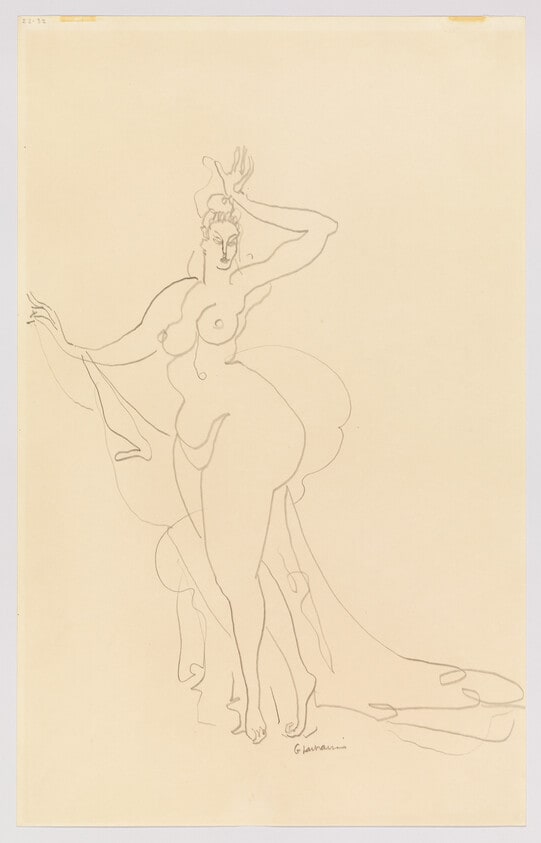 Nude with Drapery