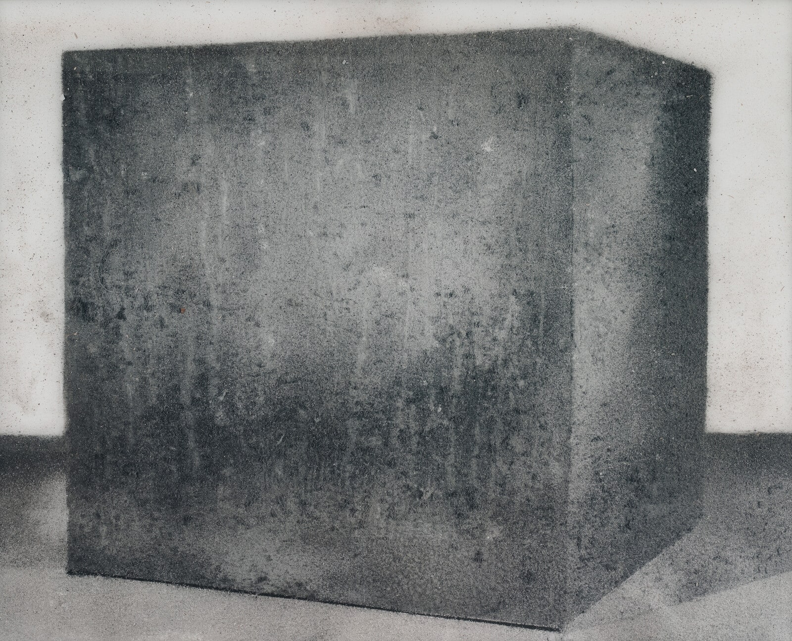 Picture of Dust (Tony Smith, Die, 1962, installed at the Whitney Museum in "From the Collection: Photography, Sculpture, and Painting," July 14, 1994-February 26, 1995)