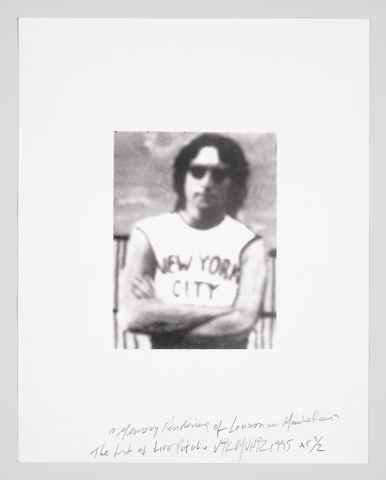 Memory Rendering of John Lennon in Manhattan