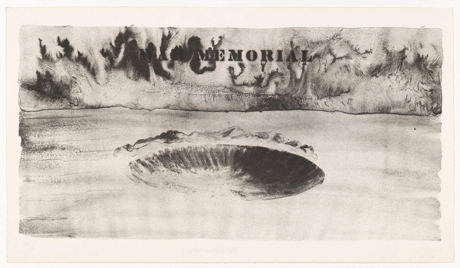 Crater with Smoke