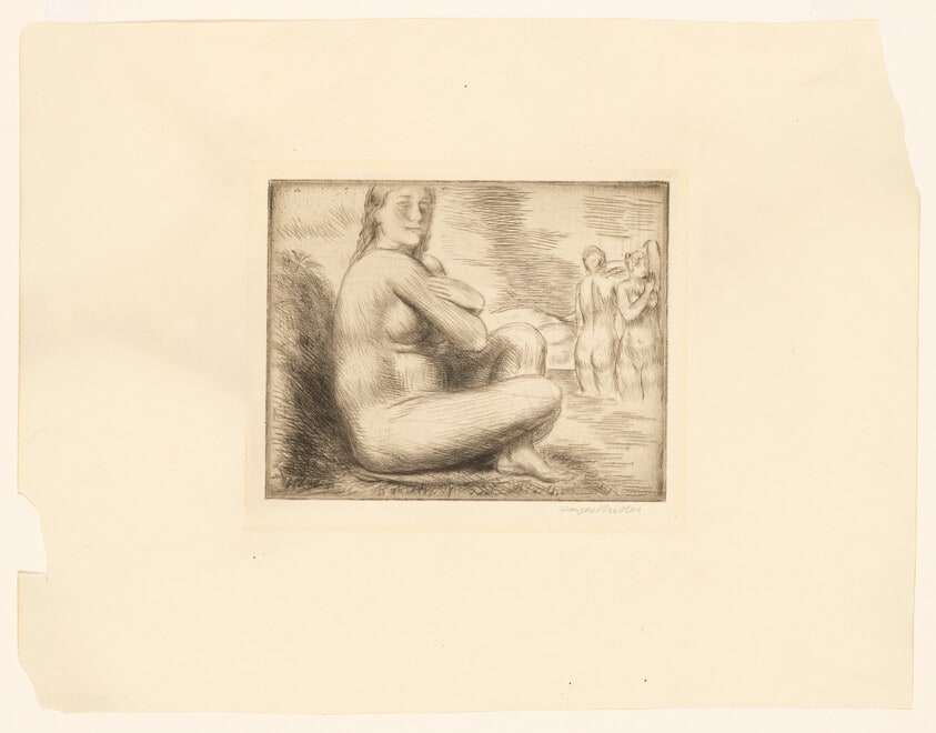 (Seated Nude Bather)