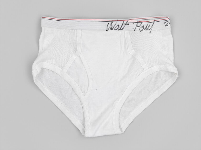 Walt Paul Store, WS, Underwear Worn by Walt Paul During the Signing Performance with White Snow, August 15, 2013