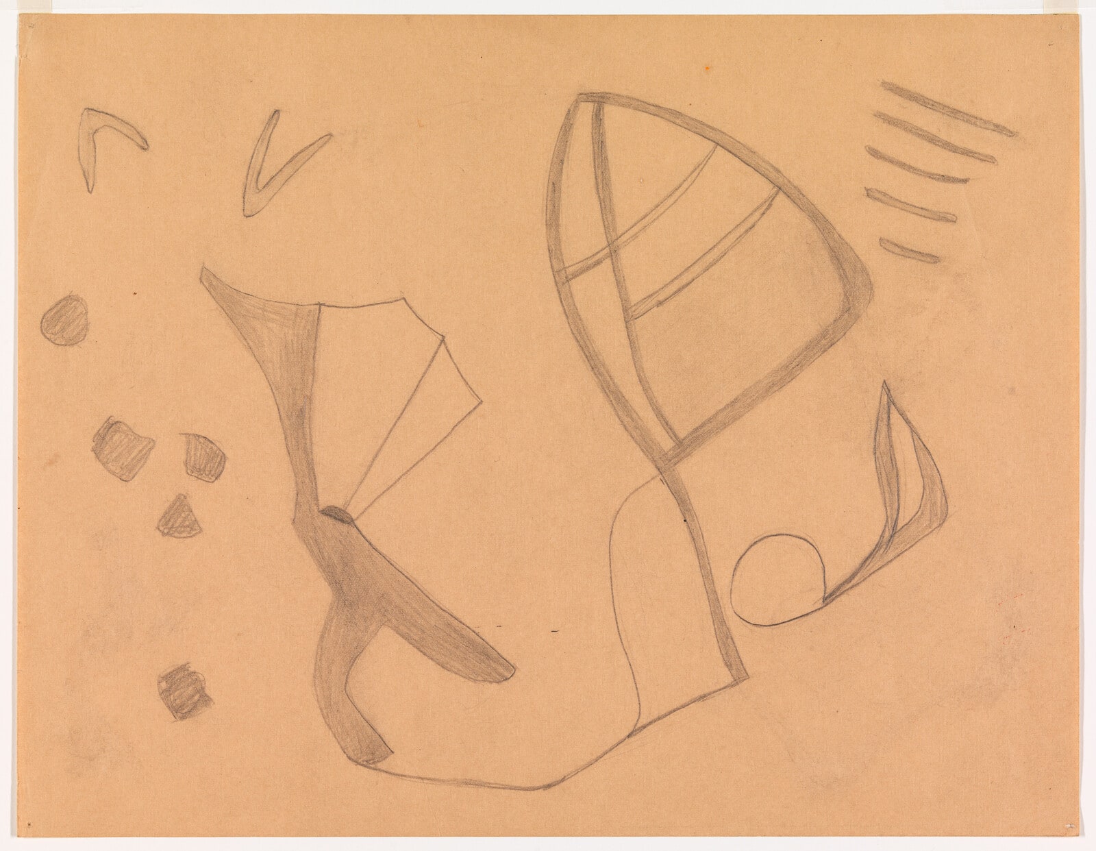 Drawing for painting "Free White Spacing"