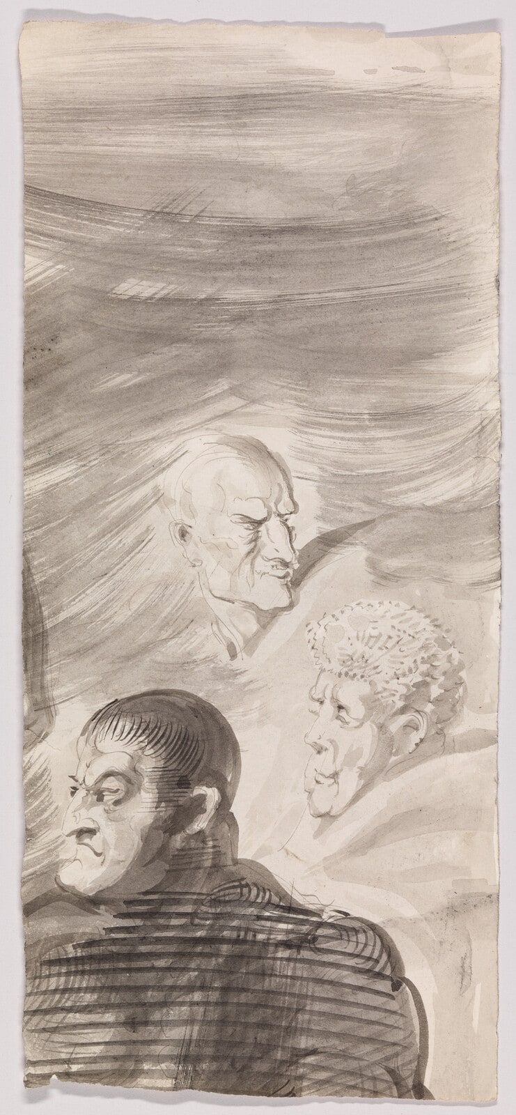 (Three Grotesque Male Heads)