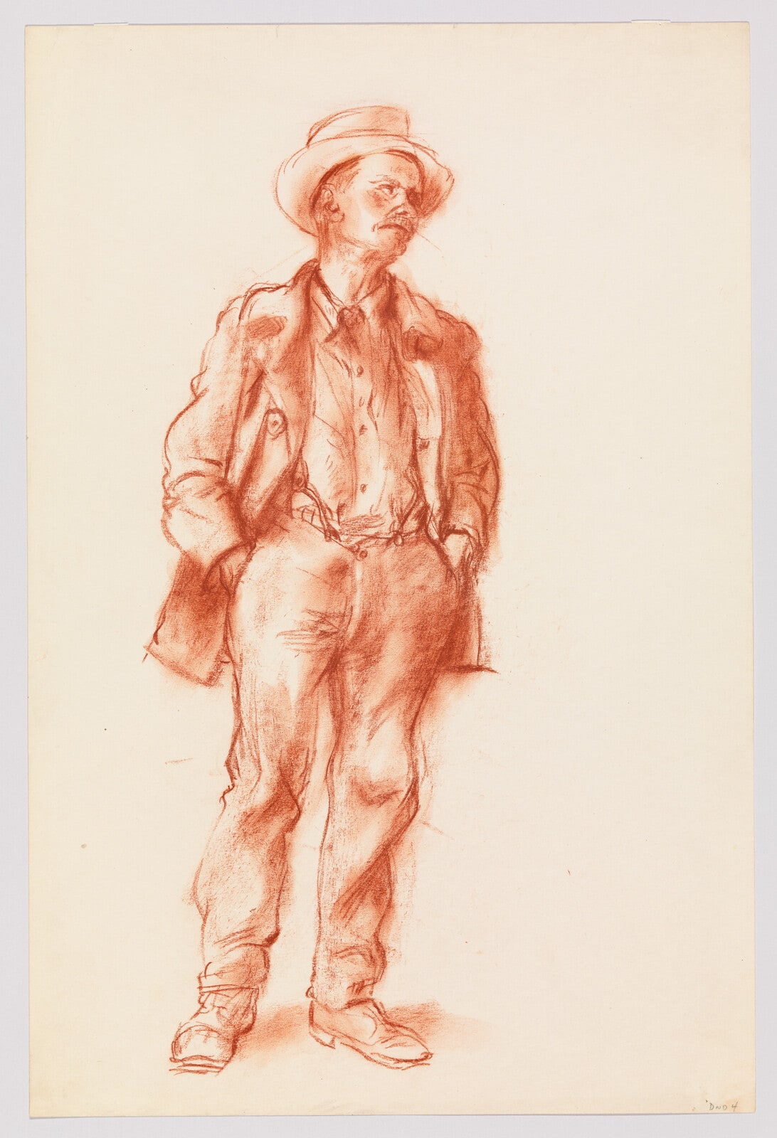(Man Standing Looking Right)