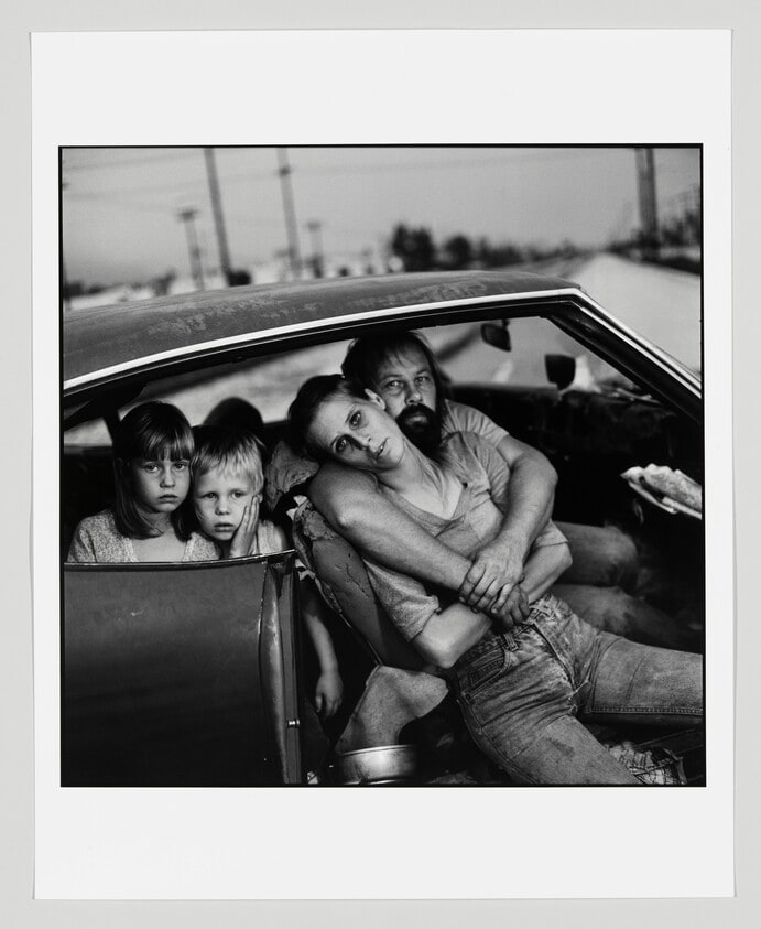 The Damm Family in Their Car, Los Angeles, California