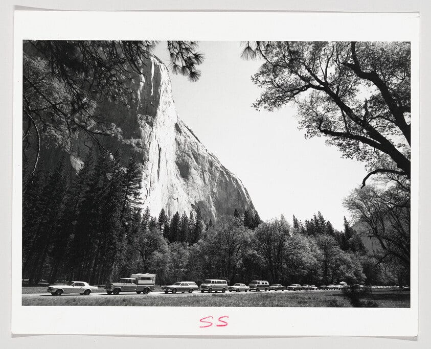 Yosemite, Half Dome with Cars