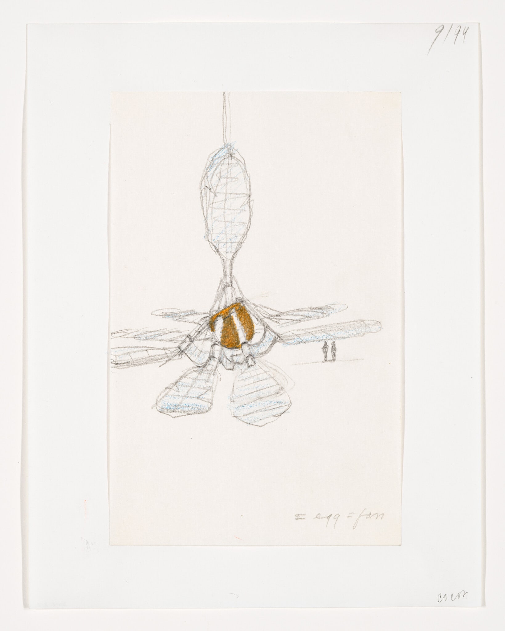 Notebook Page: Soft Shuttlecock, One Feather Elevated