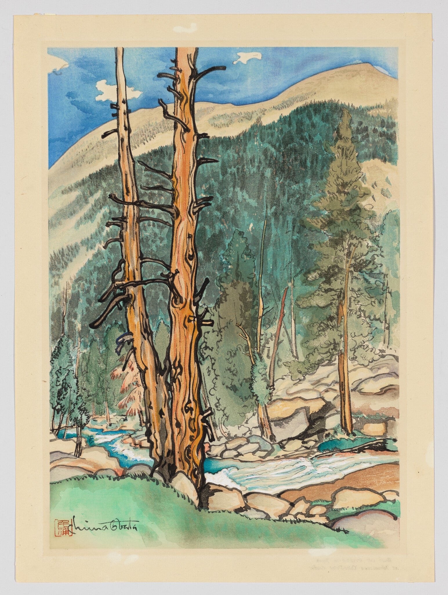 Upper Lyell Fork, near Lyell Glacier