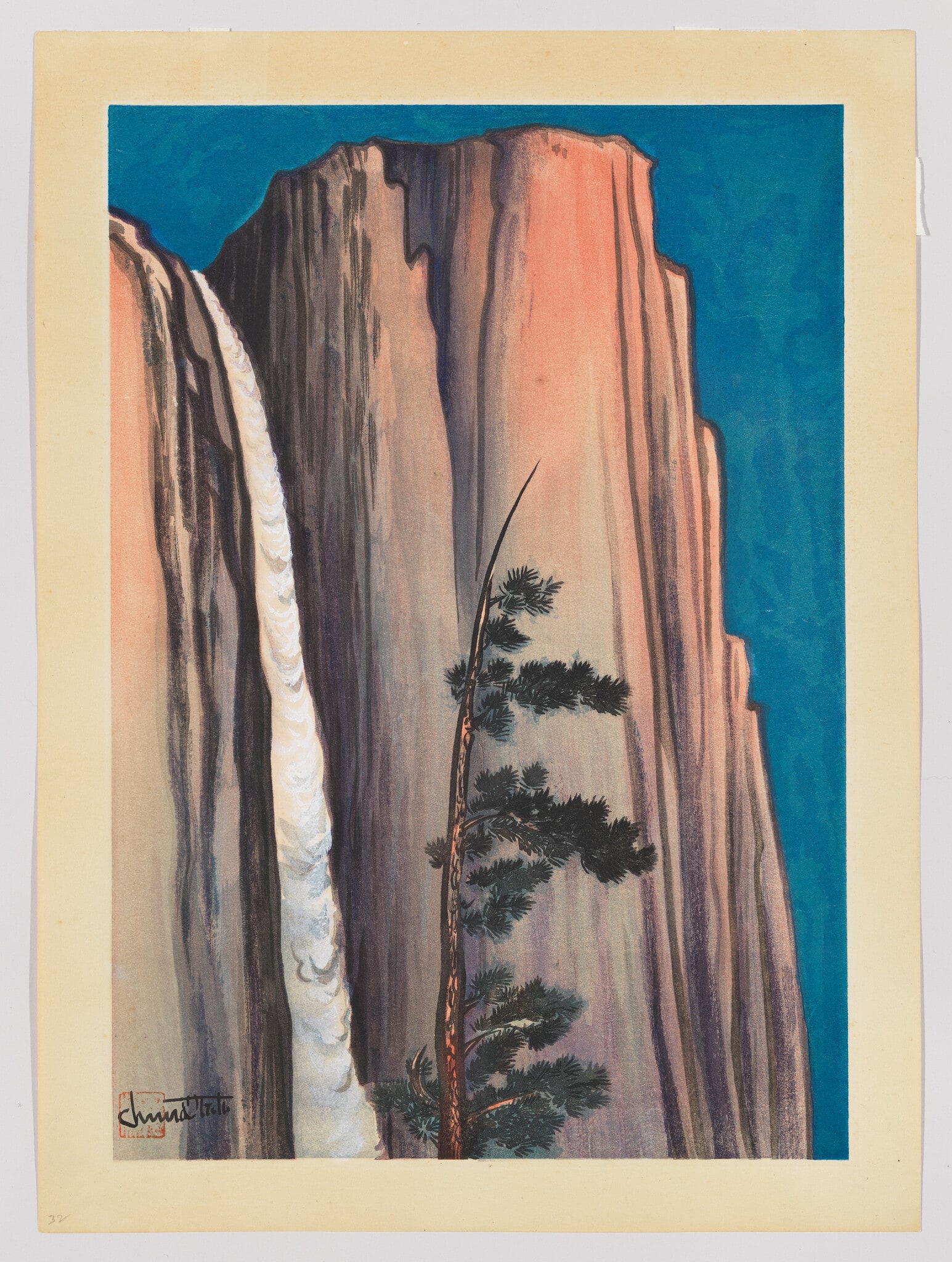 Evening Glow of Yosemite Fall
