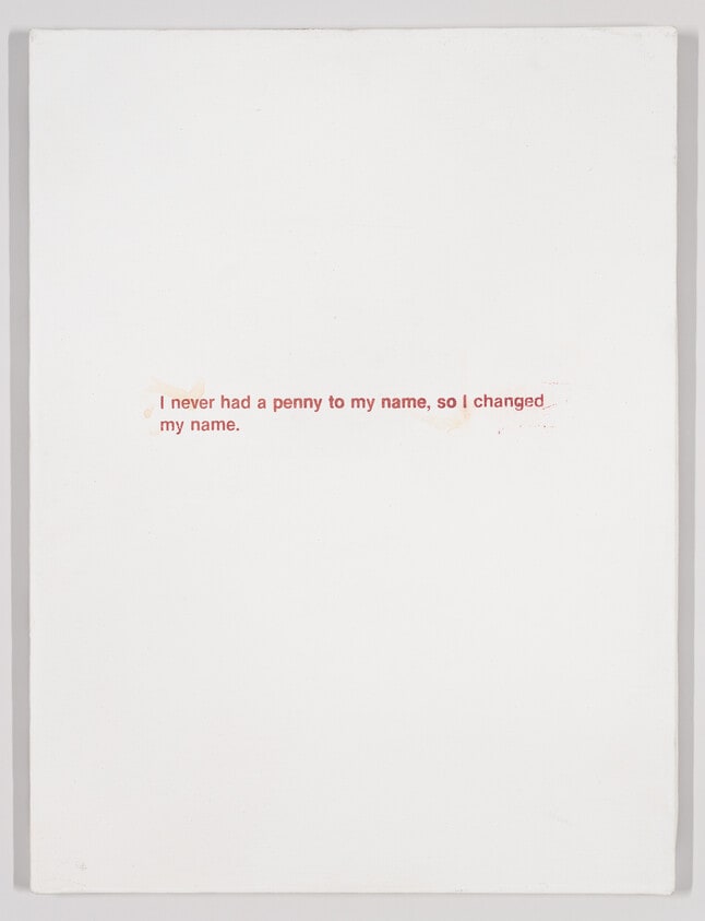 Untitled (Joke: Never had a penny...)