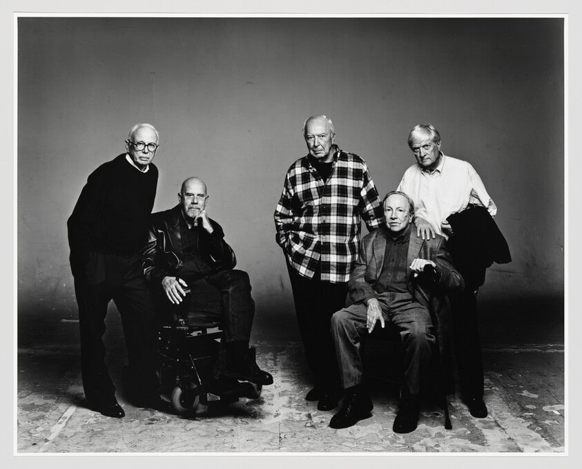 Ellsworth Kelly, Chuck Close, Jasper Johns, Robert Rauschenberg, Kenneth Noland