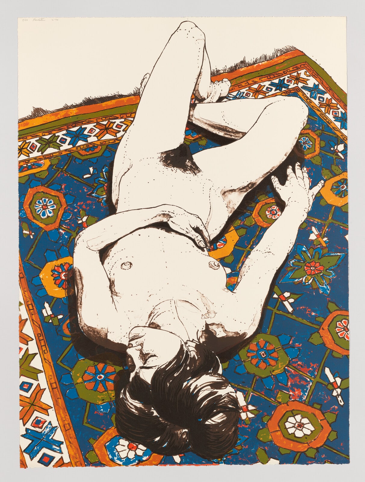 (Figure Lying on Rug)