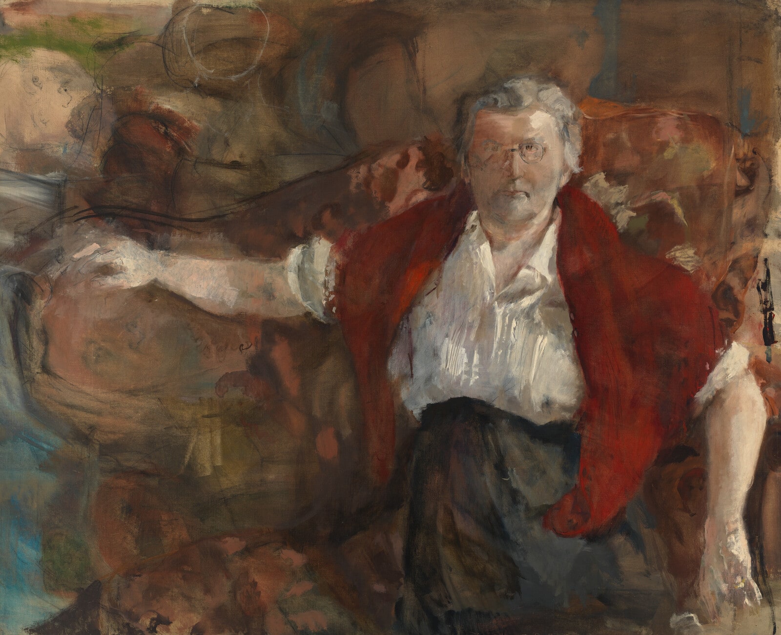 Berdie in a Red Shawl