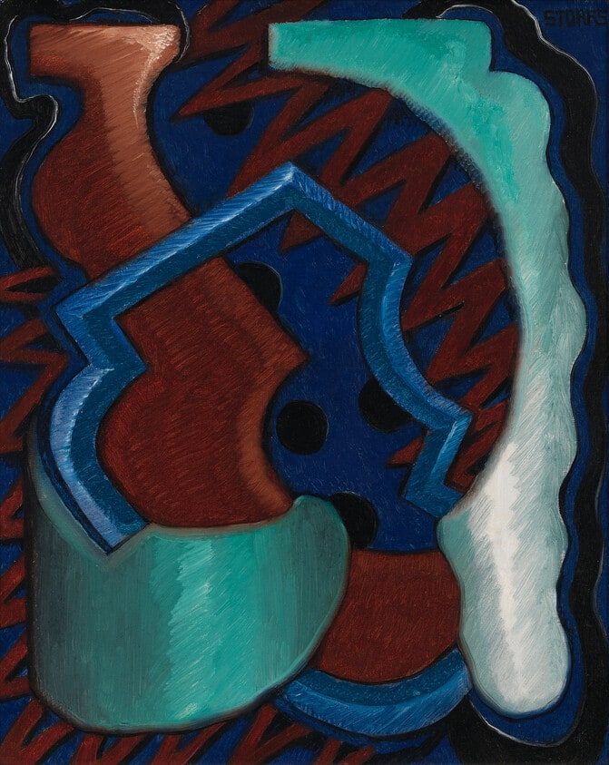 Abstract in Blue and Green