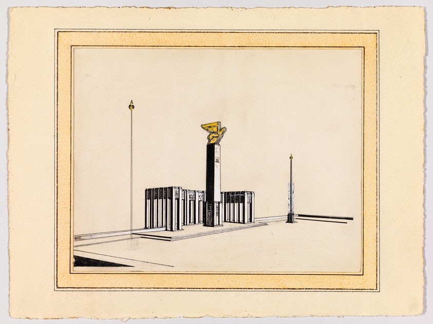 Study for Monument to Walt Whitman