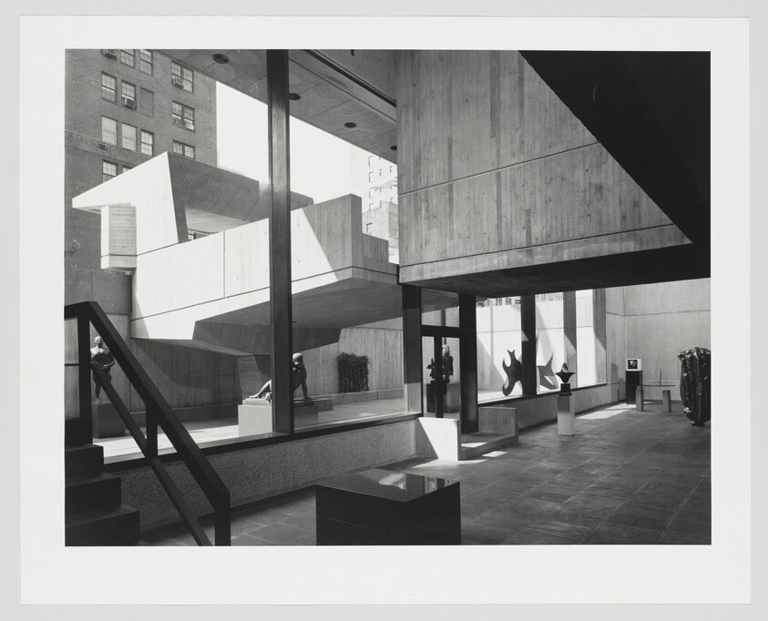 Untitled (Bridge and Sculpture Court from Lower Level)