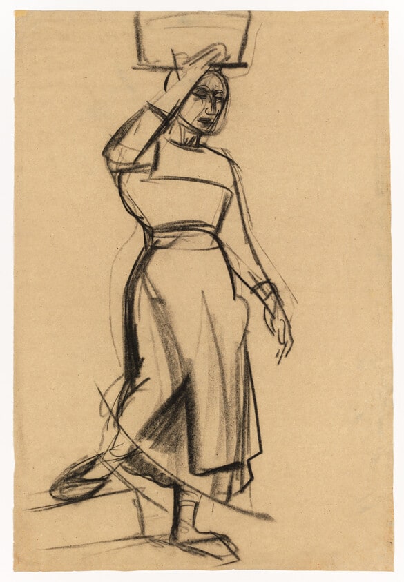 Woman on Steps