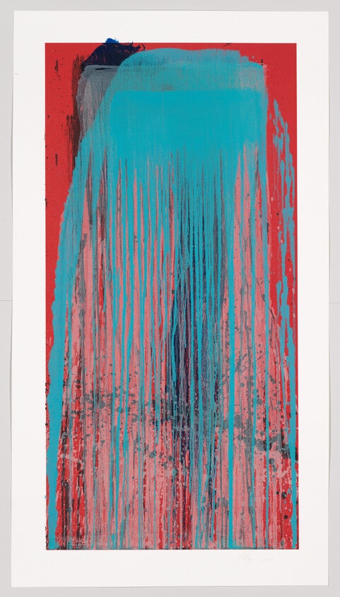 Untitled Waterfall (...; white over black)