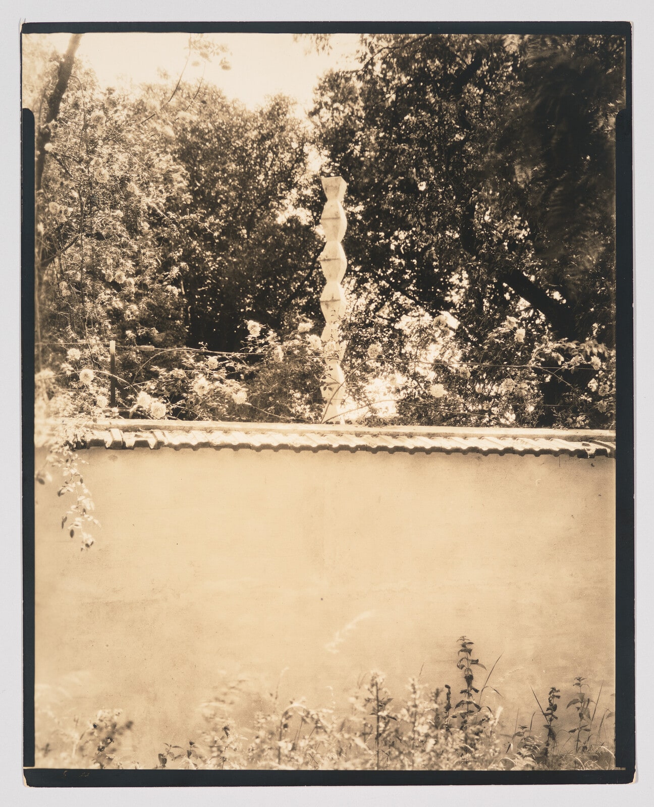 Brancusi, Endless Column in Steichen's Garden, Voulangis, France