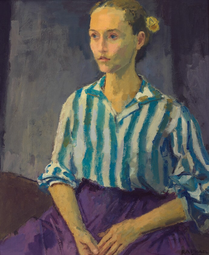 (Girl in Striped Blouse)
