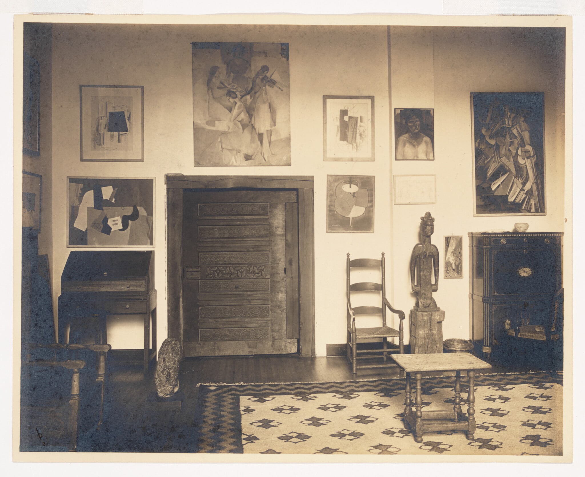 Living Room of New York Apartment of Louise and Walter Arensberg (Section of South Wall)