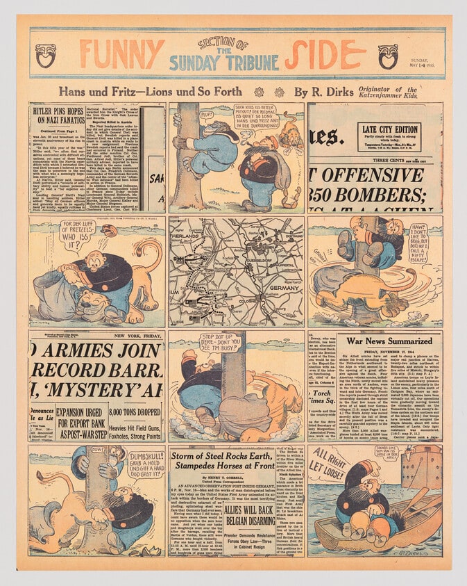 Untitled with New York Times and Katzenjammer Page