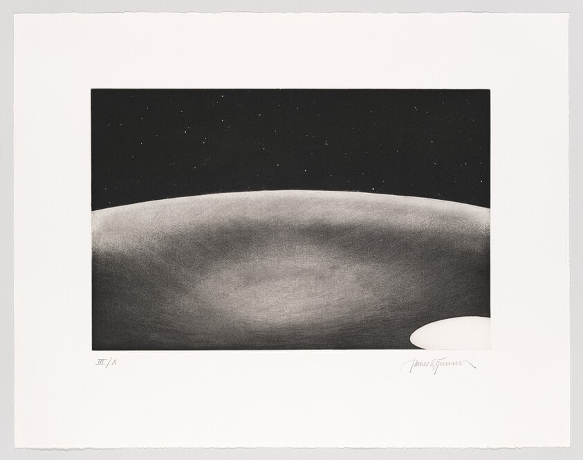 Untitled (View showing the reshaped crater bowl and the aperture of Upper Tunnel Space, Roden Crater)