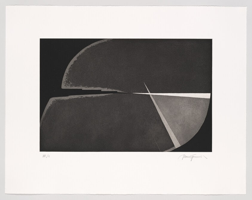 Untitled (Schematic superimposed plan and section of the East Space, Esplanade Level, Roden Crater)