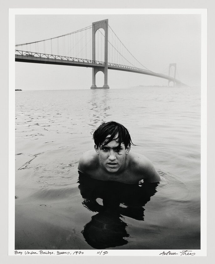 Boy Under Bridge, Queens, N.Y.