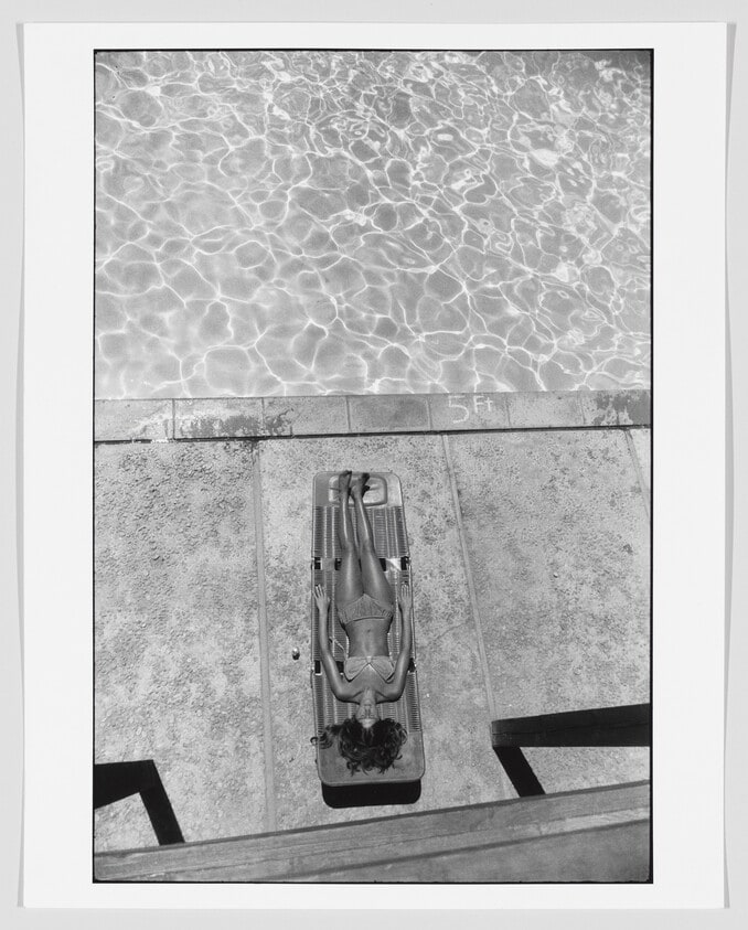 Woman Reclining Poolside