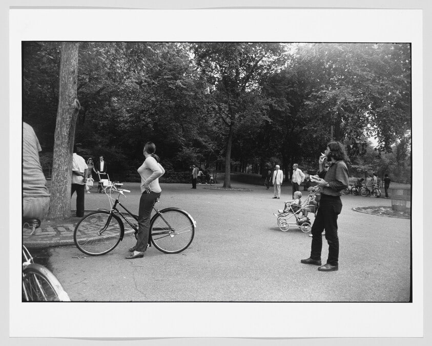Woman Cyclist at Rest