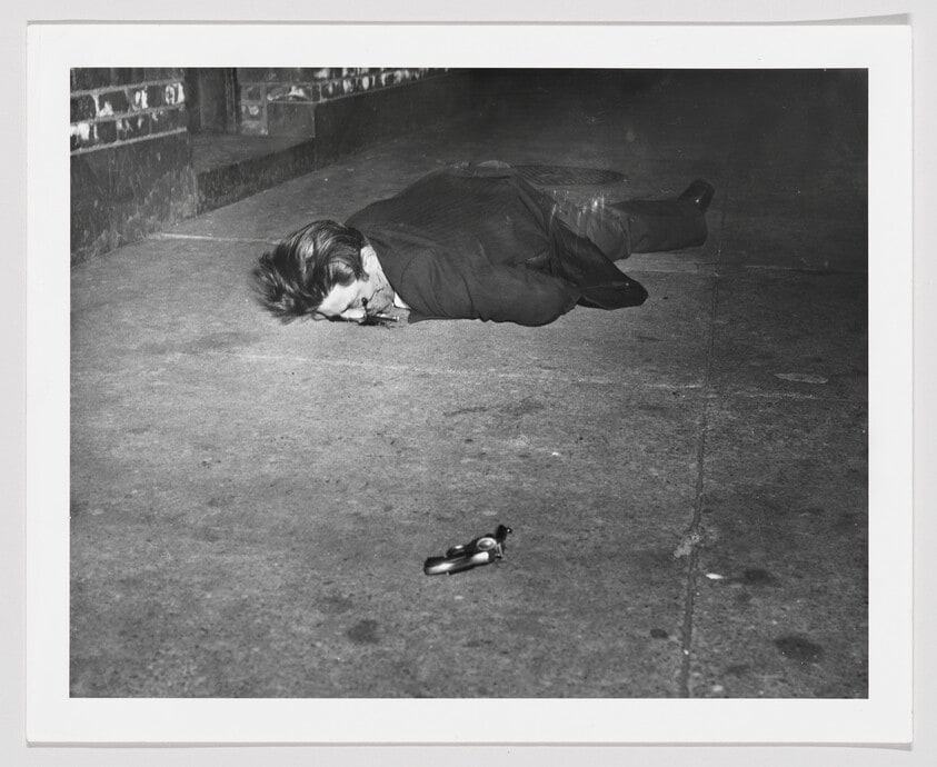 Untitled (Dead man and gun)