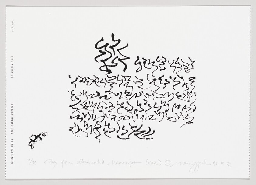 Page from Illuminated Manuscript (1962)