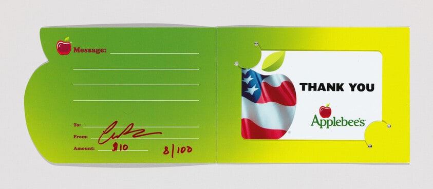 $10 Applebee's Gift Card