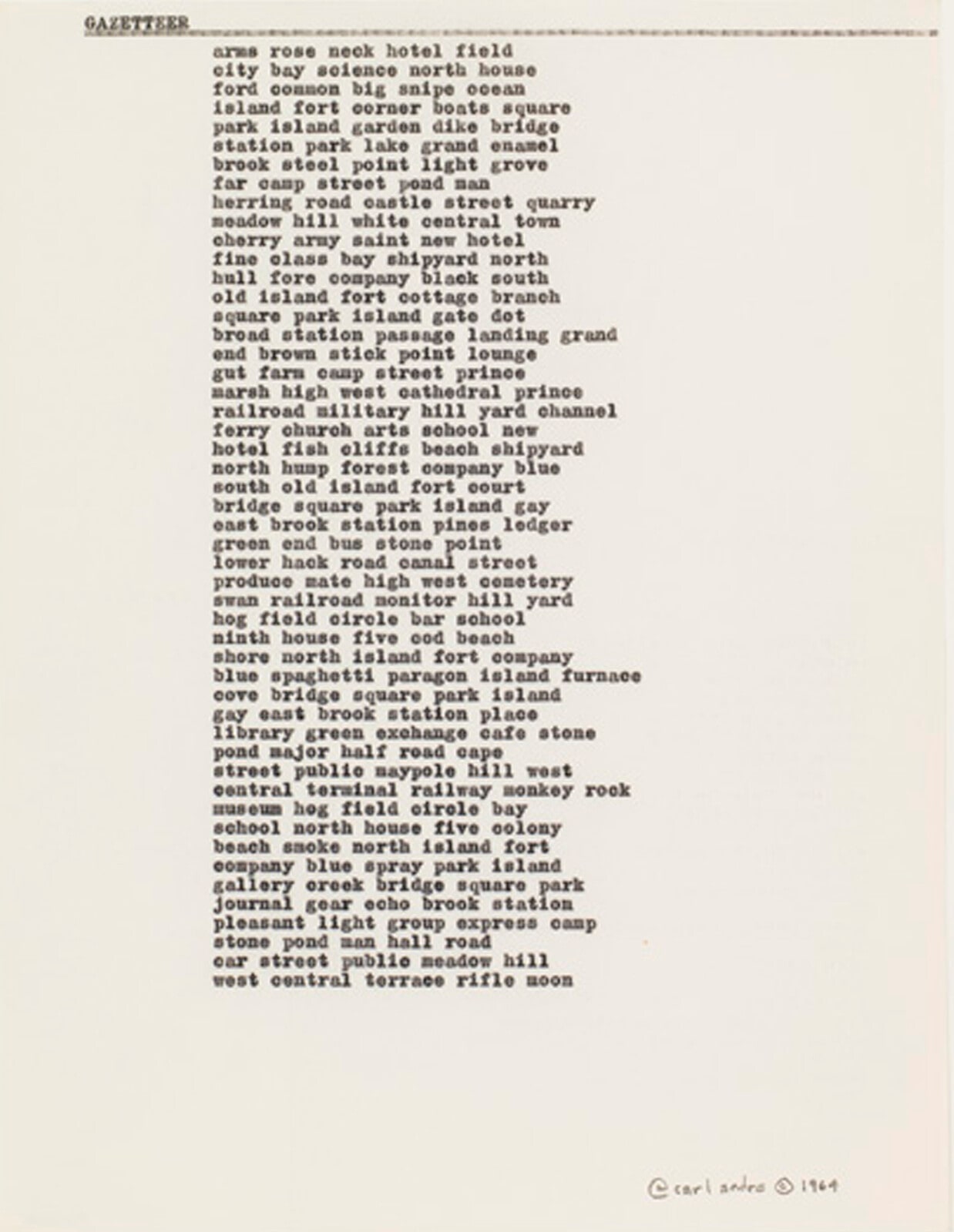 GAZETTEER