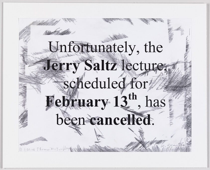 Untitled (Jerry Saltz Lecture Pocket Drawing)