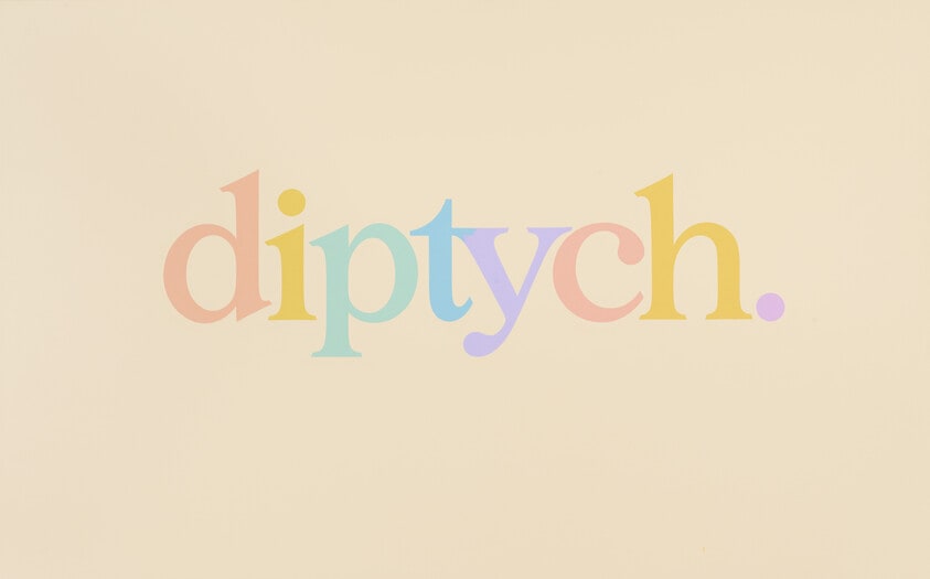 diptych from monochrome to polychrome