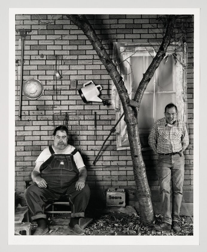 Brice and Crow Under Peach Tree