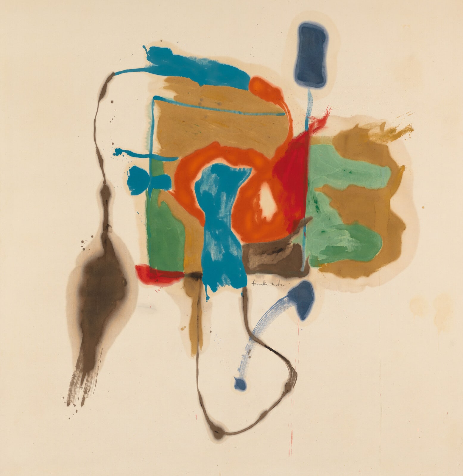Blue Form in a Scene