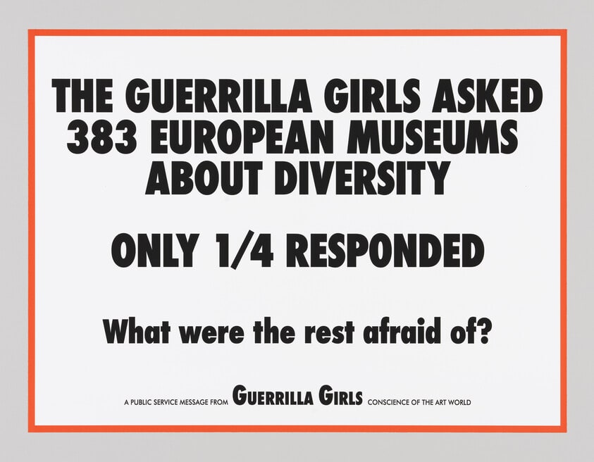 The Guerrilla Girls Asked 383 European Museums About Diversity