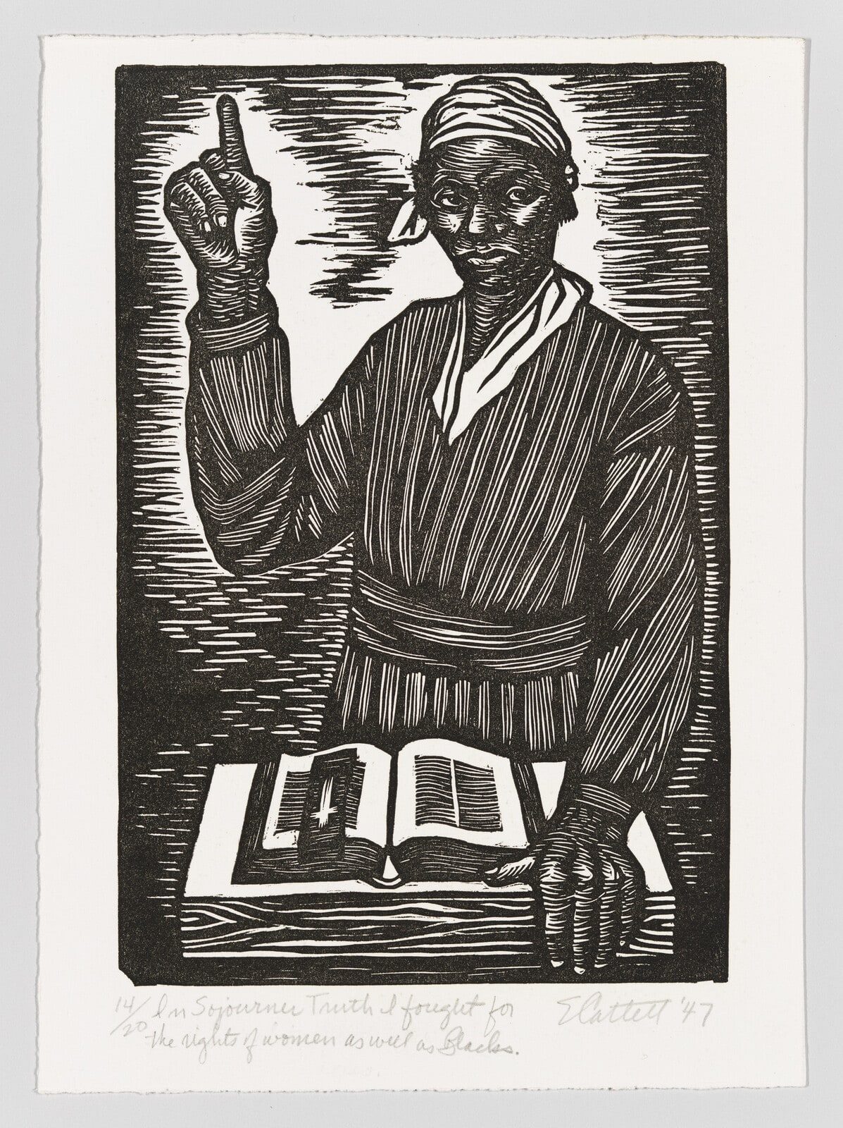 In Sojourner Truth I fought for the rights of women as well as Negroes