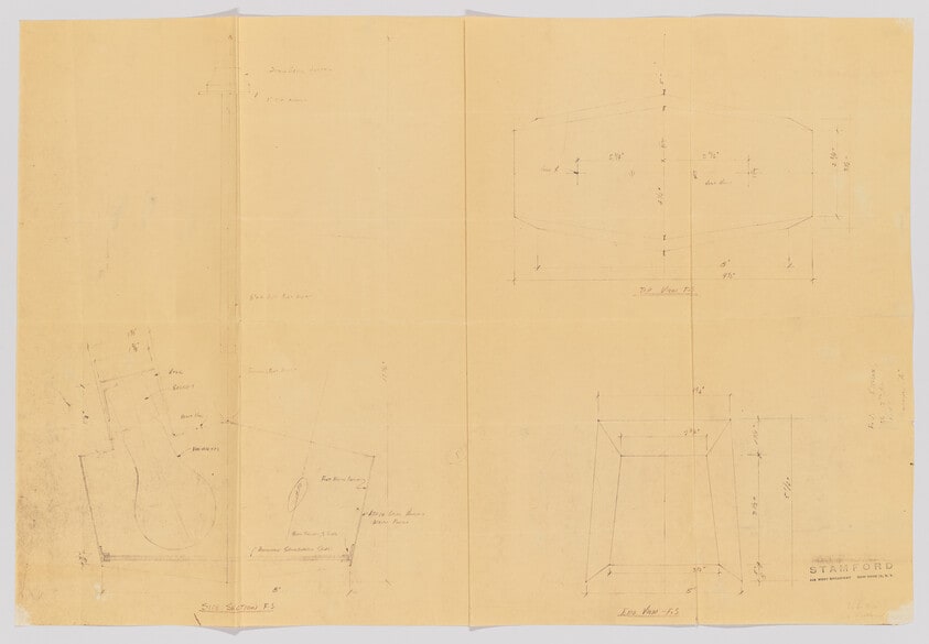 (Blueprint for The World House Gallery installation)