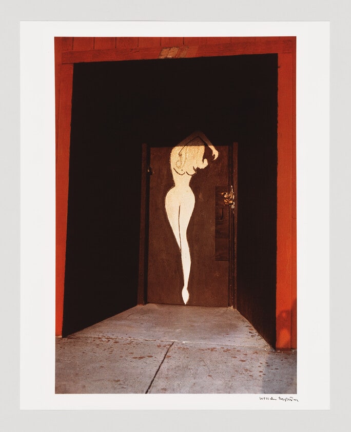 Untitled (Painted Woman on Door)