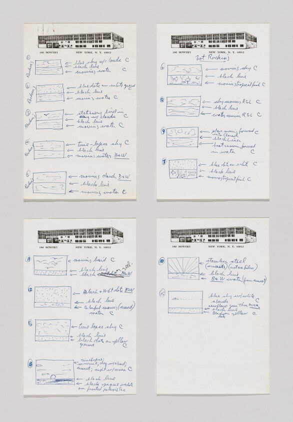 Untitled (Drawings for Three Landscapes film - LACMA Art and Technology Project)