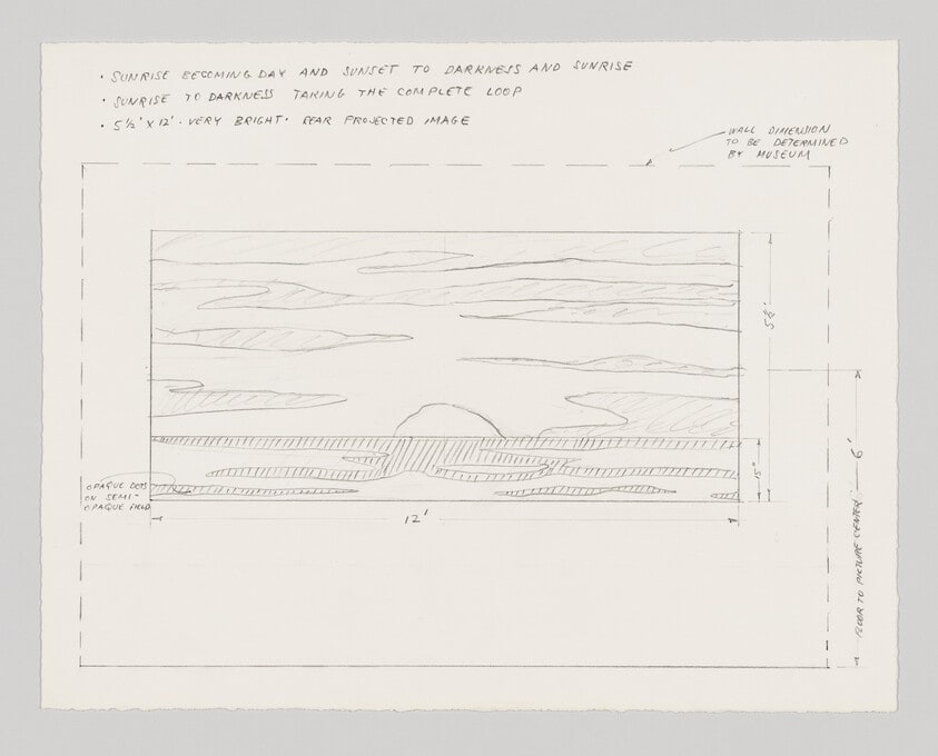 Untitled (Drawings for Three Landscapes film - LACMA Art and Technology Project)