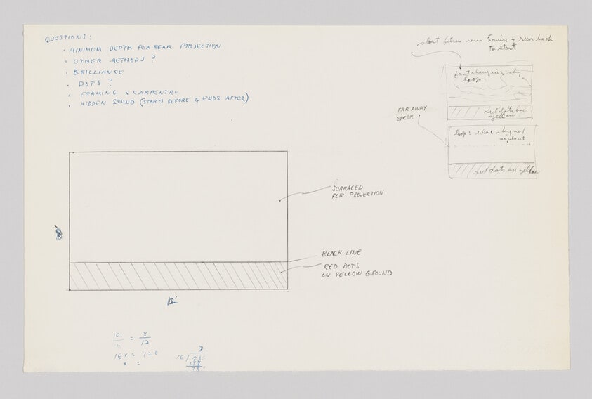 Untitled (Drawings for Three Landscapes film - LACMA Art and Technology Project)